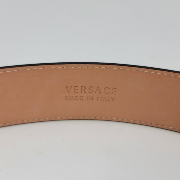 Versace Medusa Buckle Blue Leather Belt - Stunning - New 85cm 34" - Picture 4 of 6